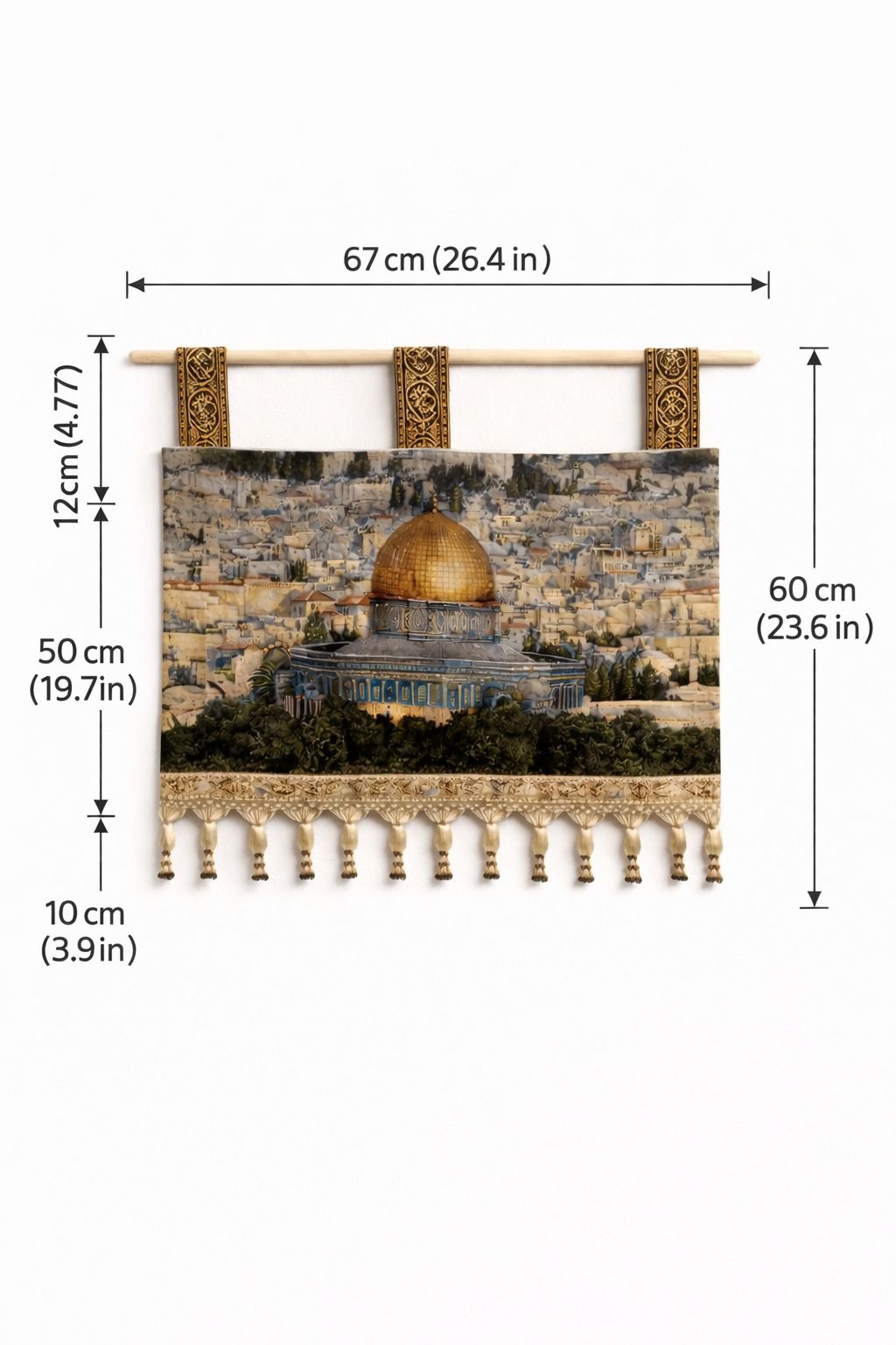 Handwoven Wall Hanging – Dome of the Rock (Al-Aqsa Mosque)