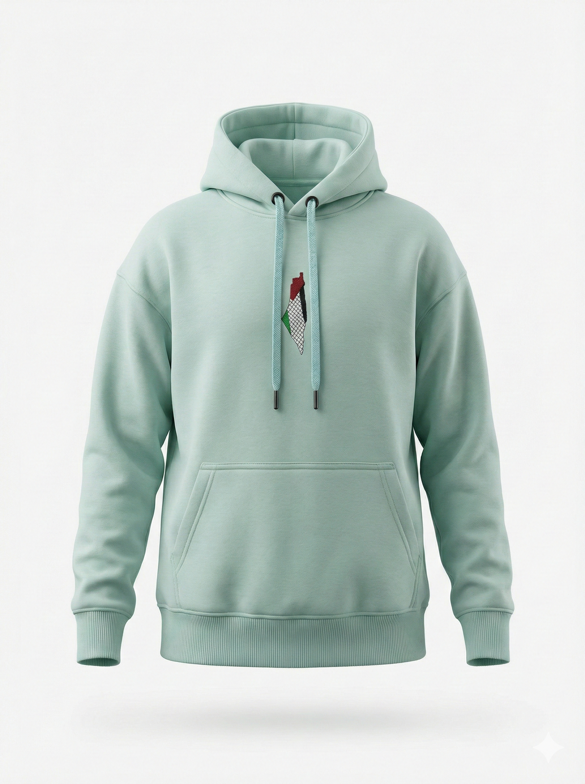 Sweat à capuche Palestine Collage – Édition limitée Menthe