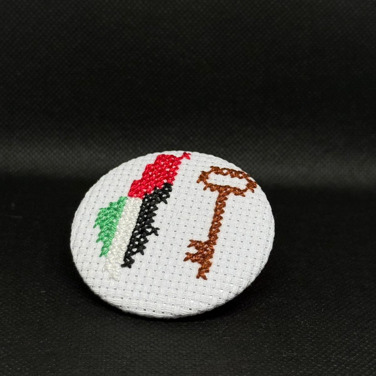 ✨ Set of 5 Tatreez Embroidered Pins – Heritage Collection