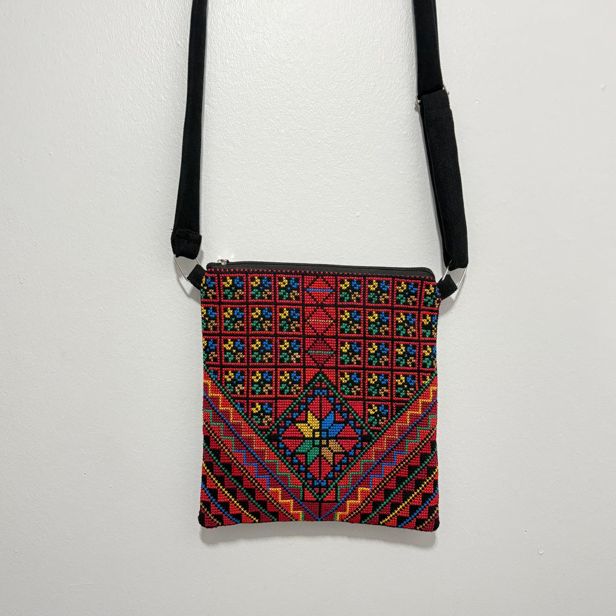 Tatreez Embroidered Crossbody Bags โ Floral & Geometric Collection (Set of 2)