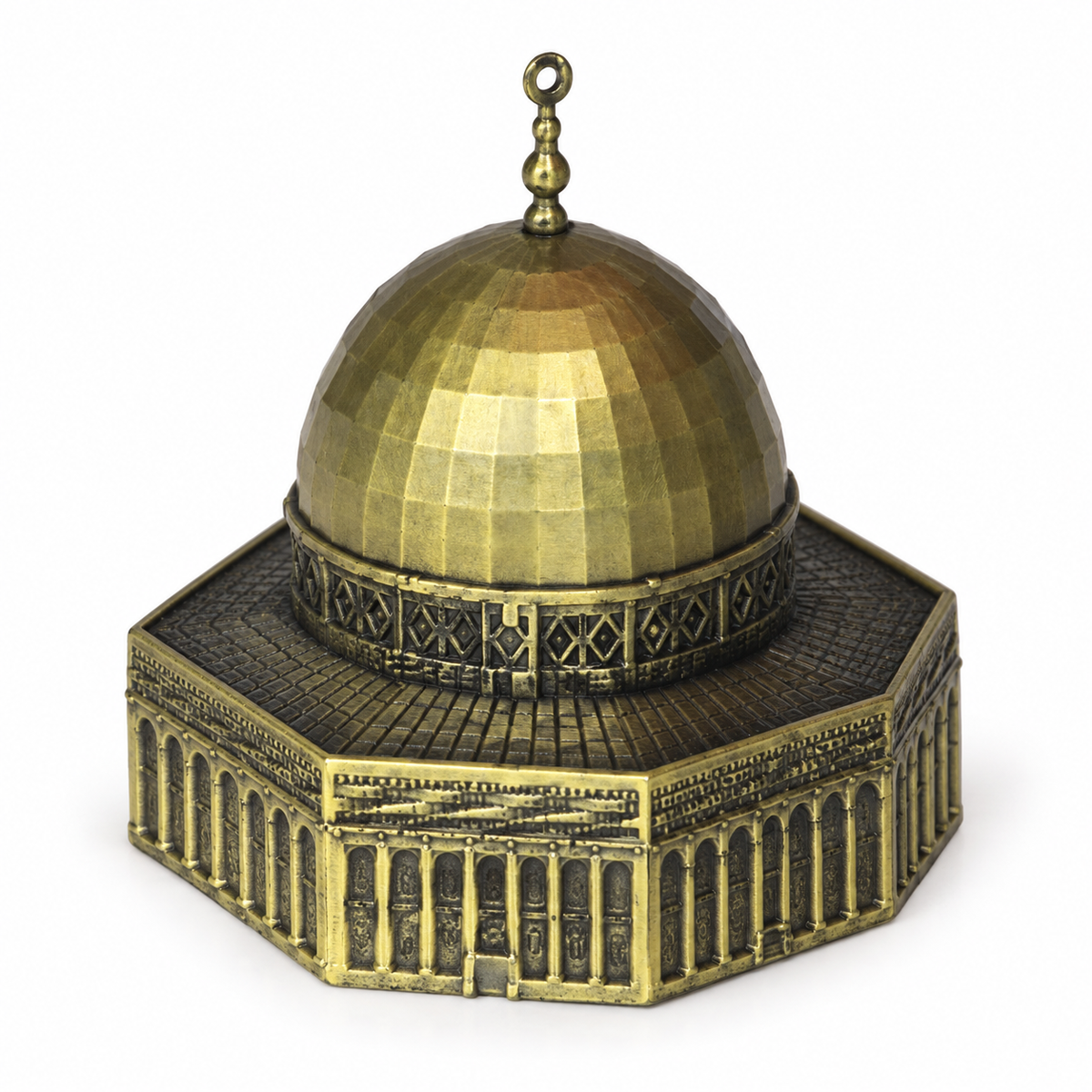 Dome of the Rock Miniature – Antique Gold Tone — full product view.