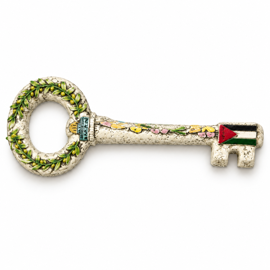Olive Branch & Palestine Flag Key Décor