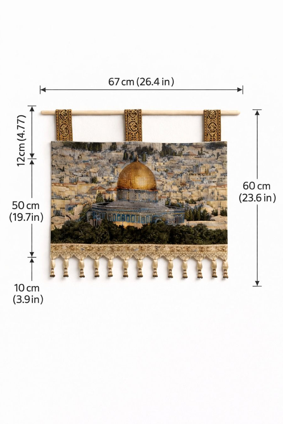 Handwoven Wall Hanging – Dome of the Rock (Al-Aqsa Mosque)