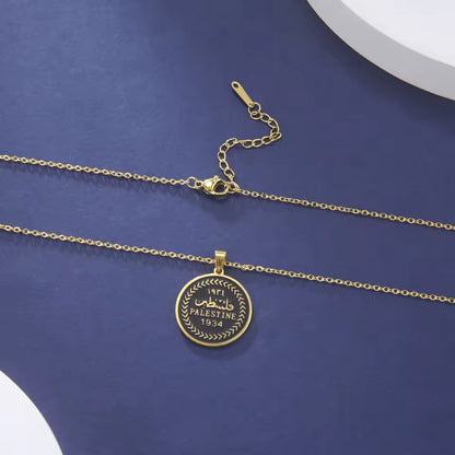 Necklace with Vintage Palestinian Coin Design