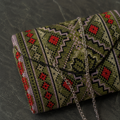 Olive Heritage Palestinian-Inspired Mini Chain Bag