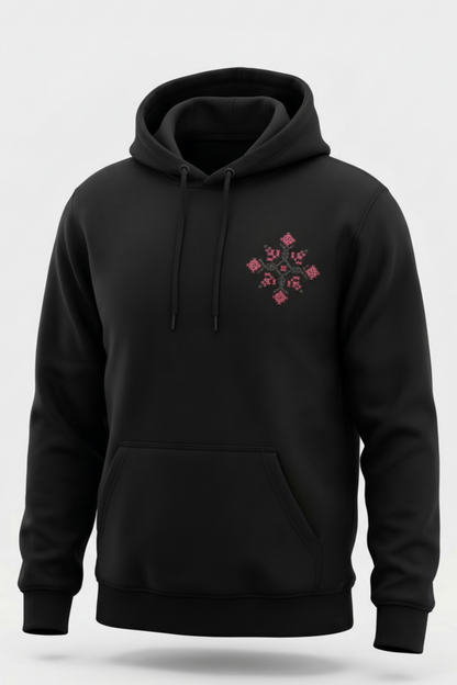 Palestinian Heritage Egyptian Cotton Printed Hoodie – Cultural Back Design