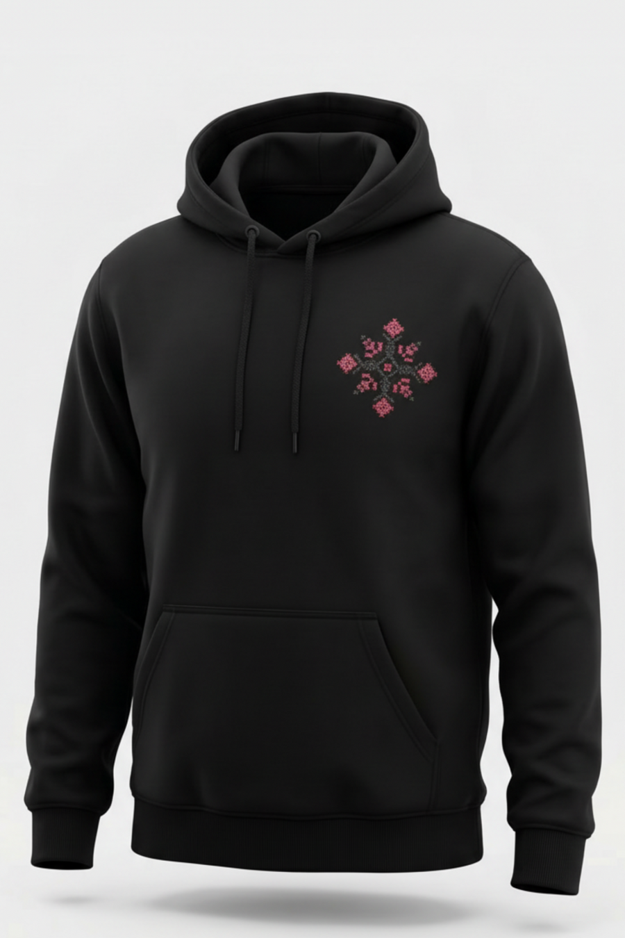 Palestinian Heritage Egyptian Cotton Printed Hoodie – Cultural Back Design