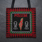 Tatreez Heritage Tote Bag | Watermelon Map & Handala