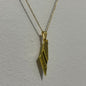 Keffiyeh-Engraved Palestine Map Necklace – Gold