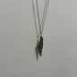 Arabic Calligraphy Palestine Map Necklace – Silver