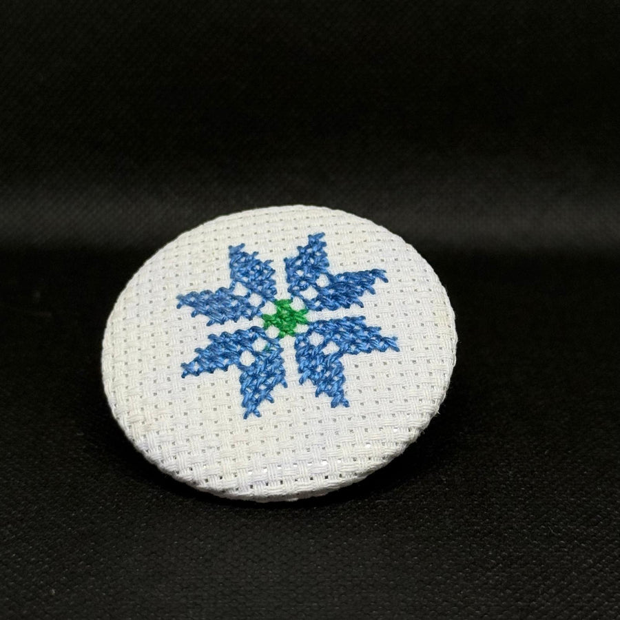 ✨ Set of 5 Tatreez Embroidered Pins – Heritage Collection
