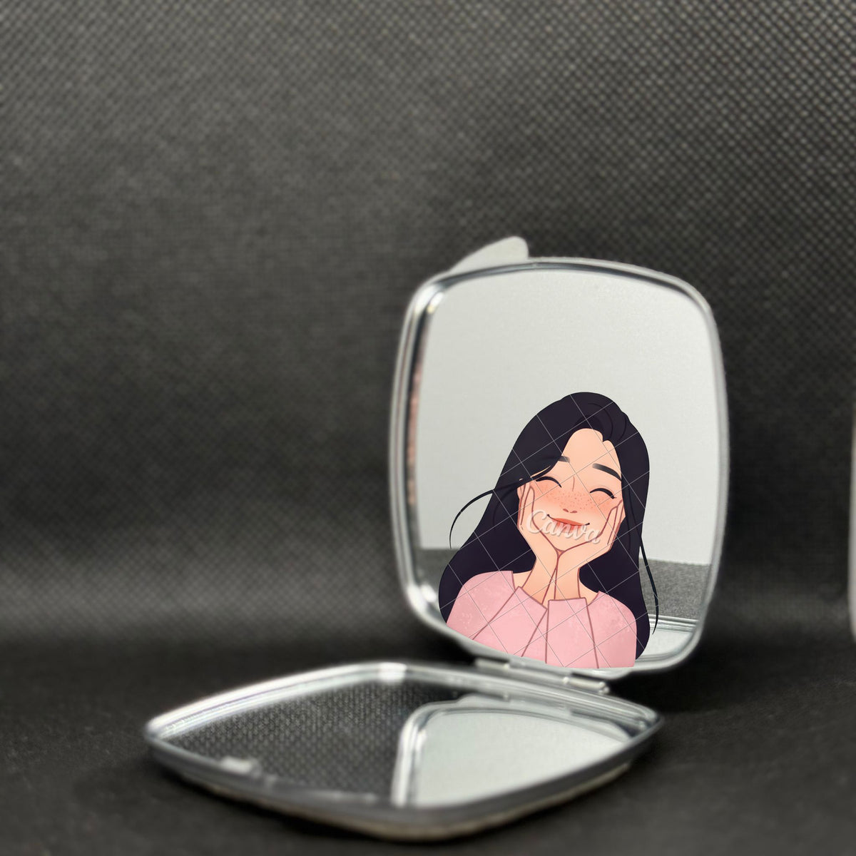Miroir de poche Tatreez palestinien – Fabriqué à la main | 100 % fait main | Design authentique