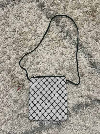 Keffiyeh & Flag Map Crossbody Pouch | Embroidered 'Palestine' Band