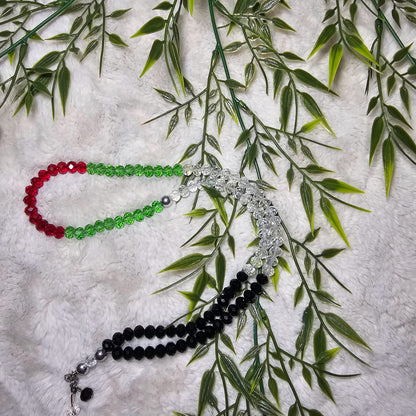 Prayer Beads in the Colors of the Palestinian Flag: A Tribute to Faith and Identity