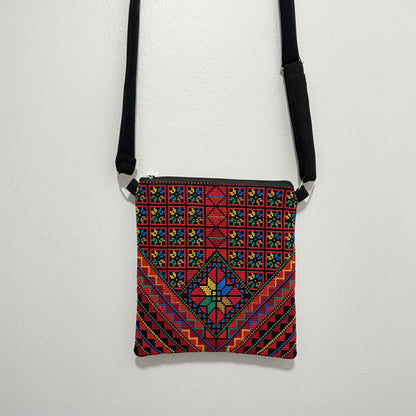 Tatreez Embroidered Crossbody Bags – Floral & Geometric Collection (Set of 2)