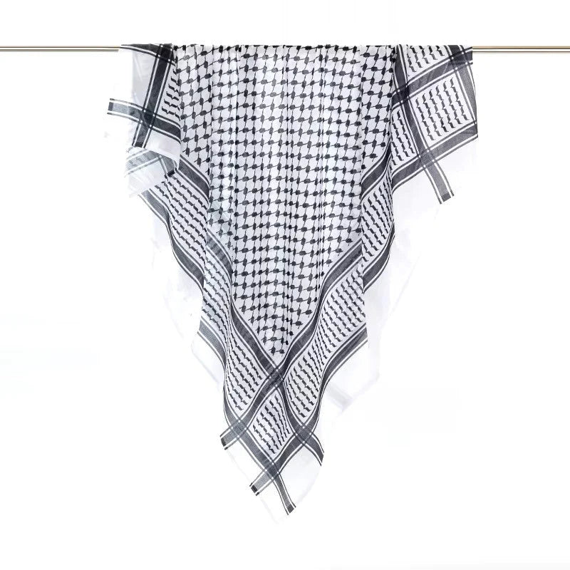 Keffieh palestinien – Foulard traditionnel tissé à la main au motif emblématique