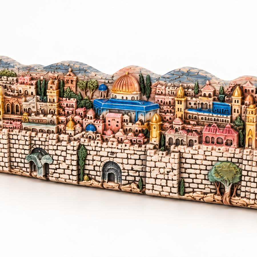 Jerusalem Skyline Relief Décor