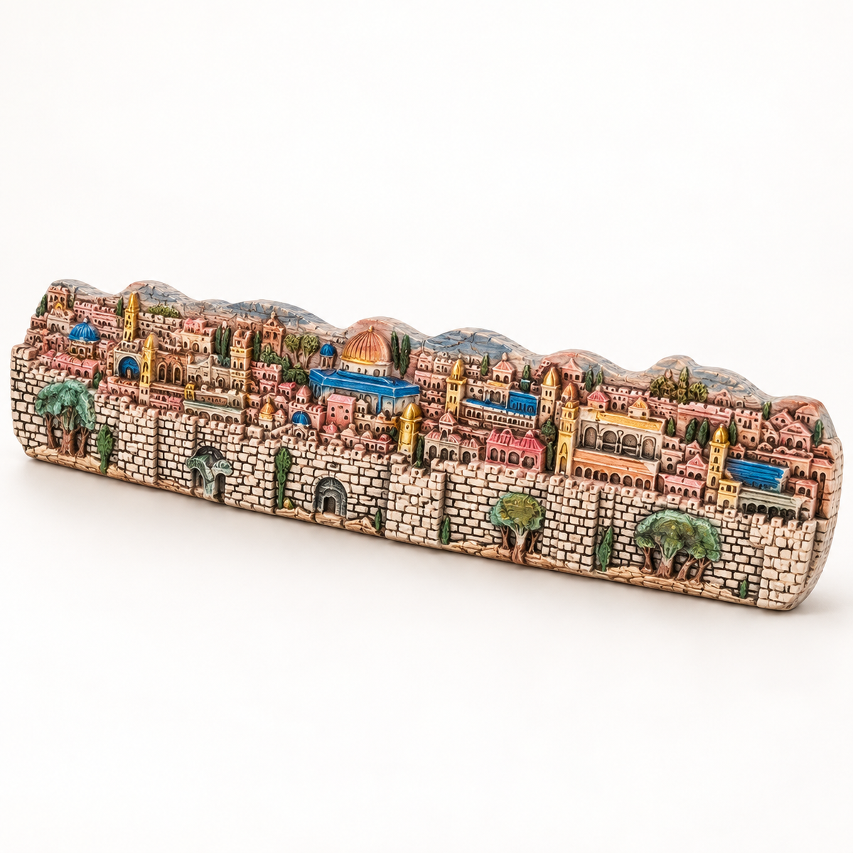Jerusalem Skyline Relief Décor — full product view.