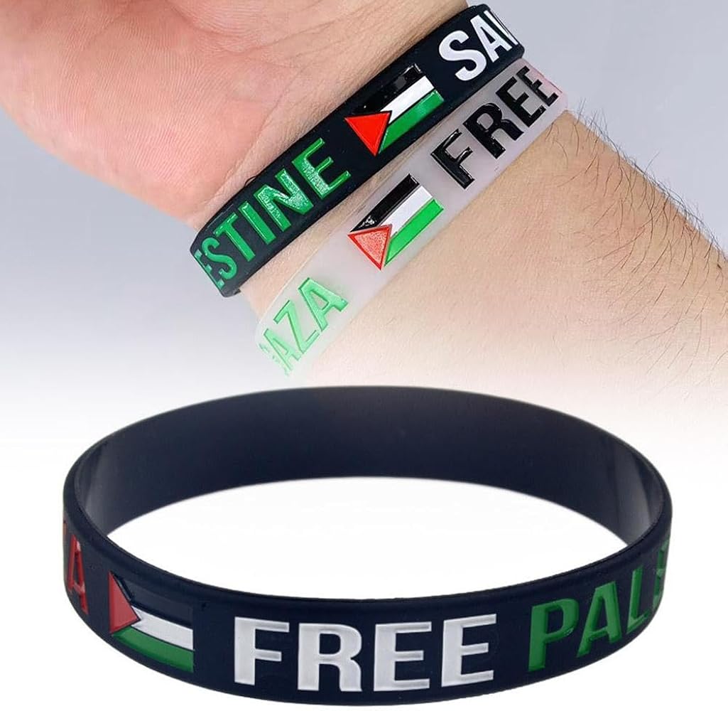 Free Palestine Silicone Wristband - Show Your Support