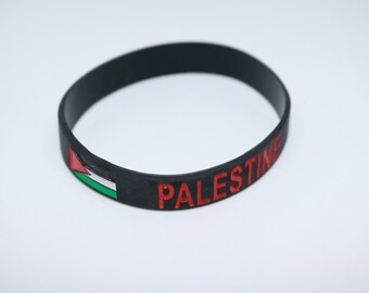 Free Palestine Silicone Wristband - Show Your Support